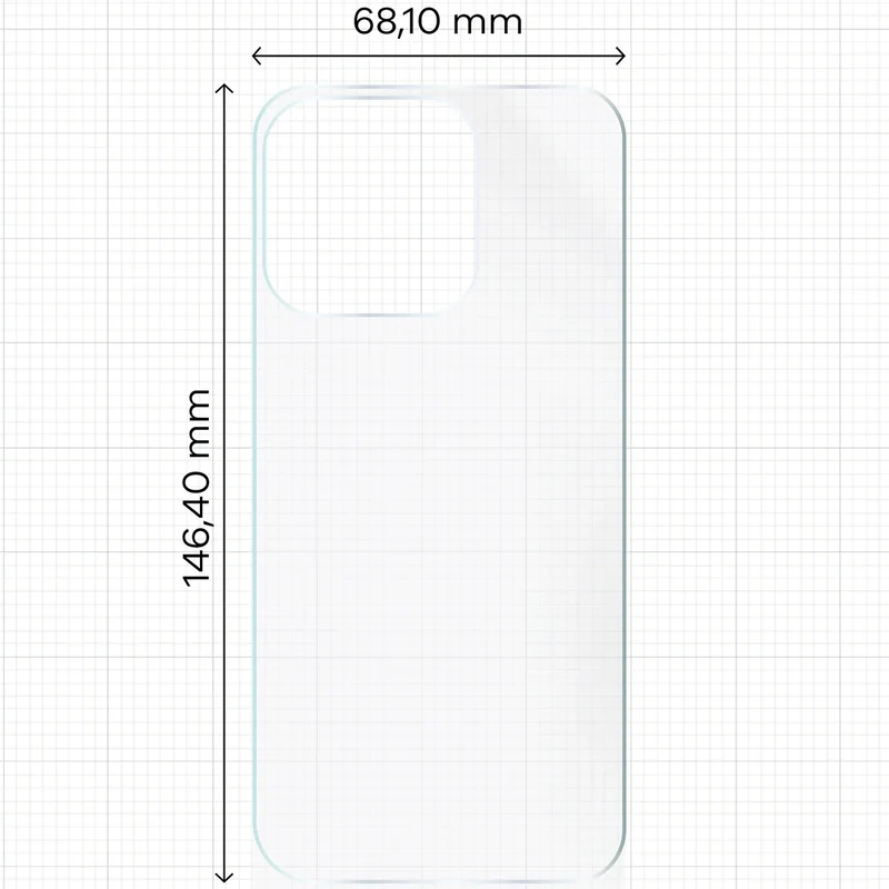Hydrogel Folie für die Rückseite für iPhone 16 Pro, Bizon Film Hydrogel Back, 1 Stück