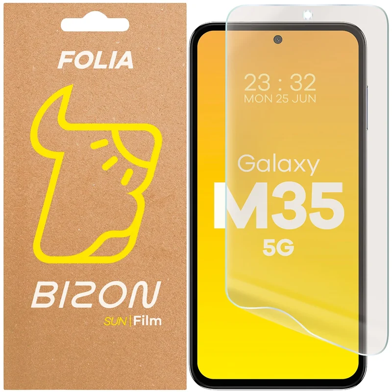Matte Folie für Galaxy M35 5G, Bizon Film Sun, 1 Stück