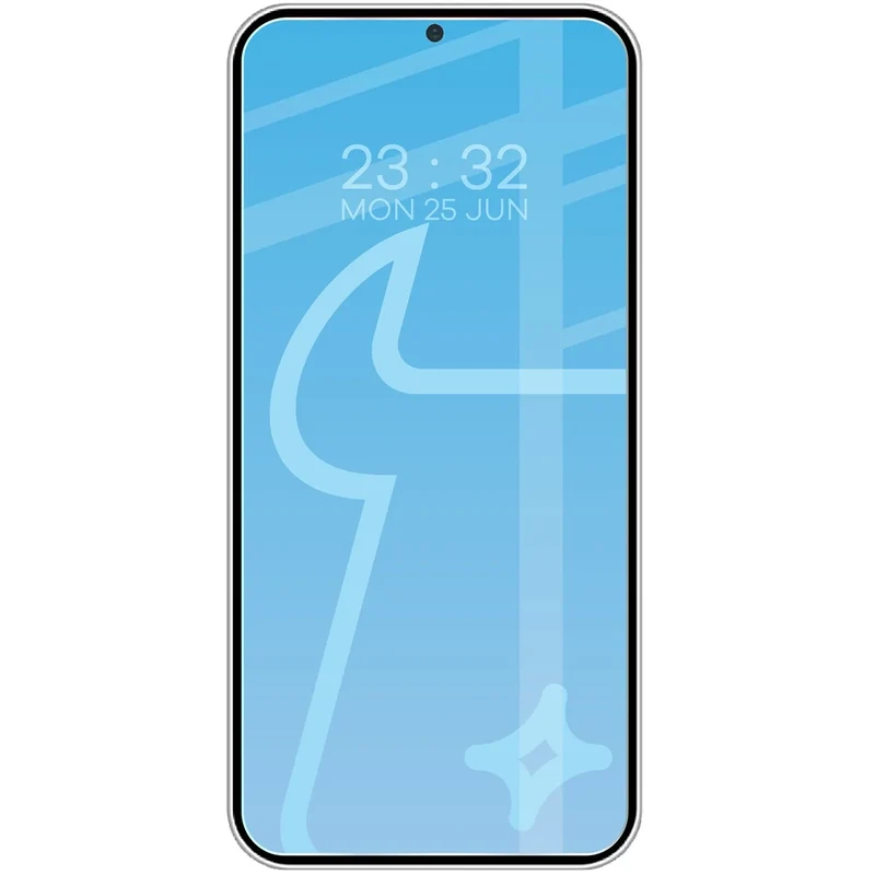 Gehärtetes Glas für Galaxy S25 / S24, Bizon Glass Clear Duo, 2 Stück
