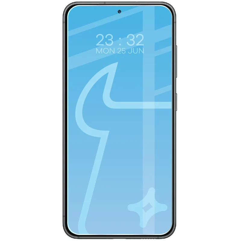 Gehärtetes Glas für Galaxy S23, Bizon Glass Clear Duo, 2 Stück