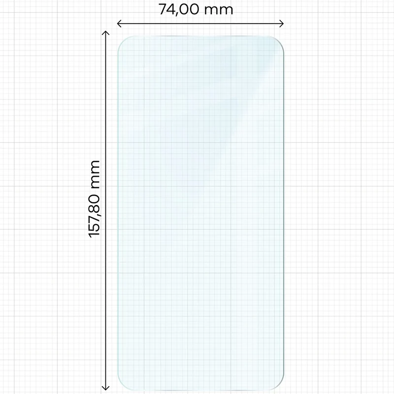 Gehärtetes Glas für Galaxy M35 5G / A35 5G, Bizon Glass Clear Duo, 2 Stück
