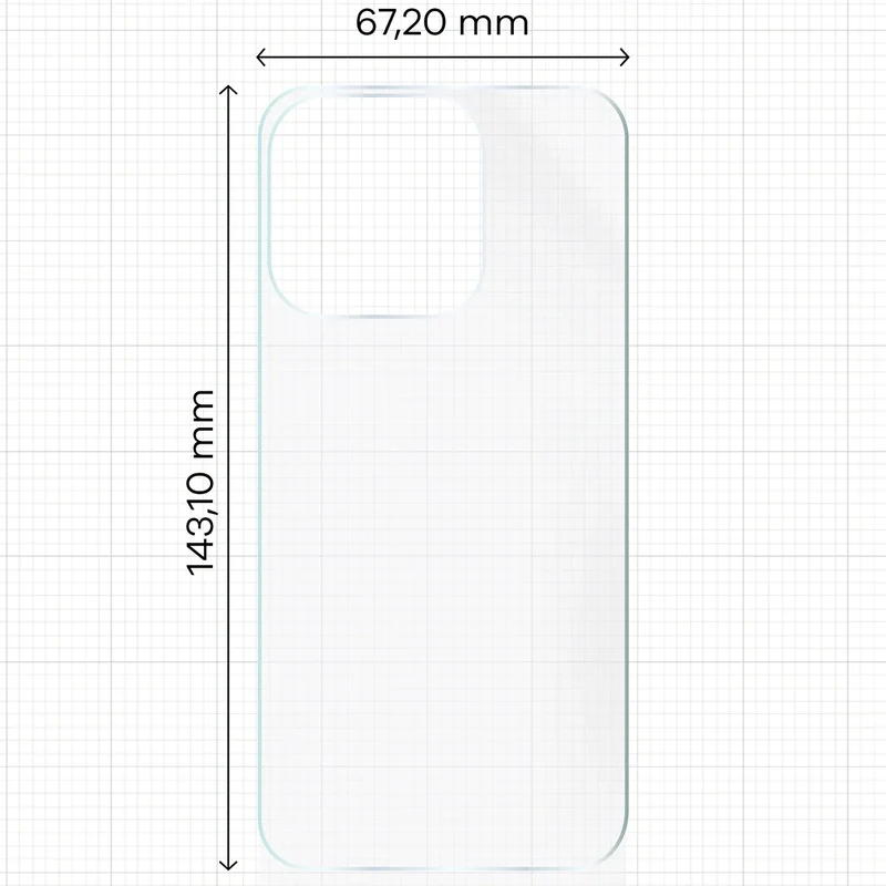 Hydrogel Folie für die Rückseite für iPhone 15 Pro, Bizon Film Hydrogel Back, 1 Stück