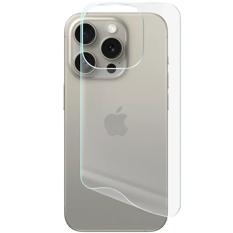 Hydrogel Folie für die Rückseite für iPhone 15 Pro, Bizon Film Hydrogel Back, 1 Stück