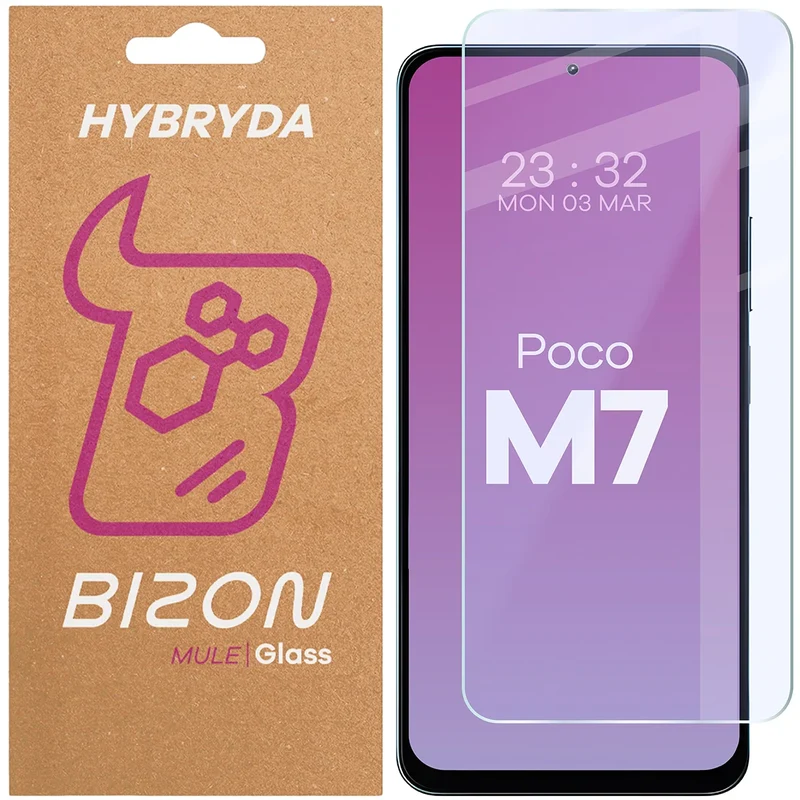 Flexibles Hybridglas für Xiaomi POCO M7 5G, Bizon Hybrid Mule