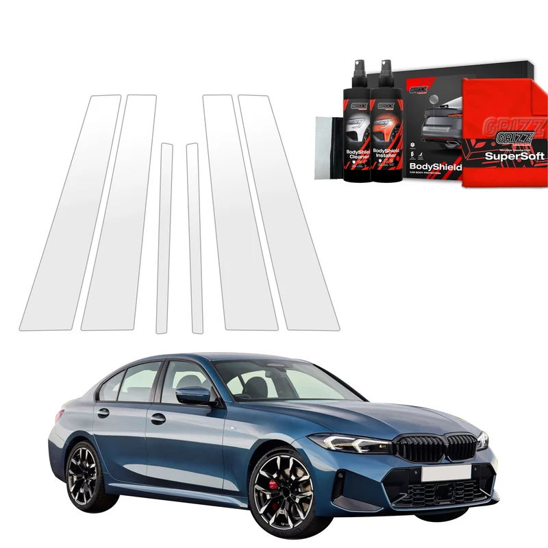 6in1 Schutzfolie Grizz Protector für B-C-Säule - BMW 3 Sedan (2025-2026)
