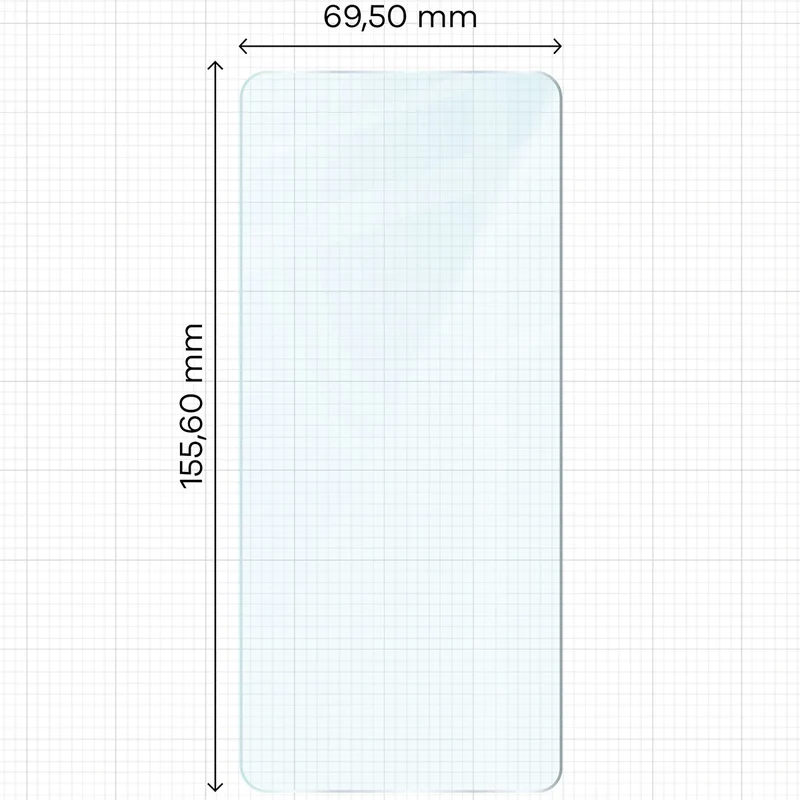 Gehärtetes Glas für Motorola Moto G86 5G / G86 Power 5G, Bizon Glass Clear Duo, 2 Stück