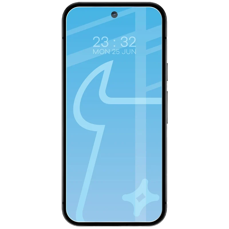 Gehärtetes Glas für Google Pixel 9a, Bizon Glass Clear Duo, 2 Stück