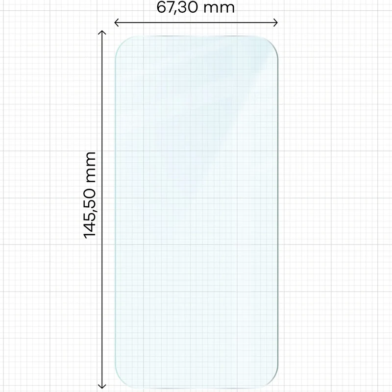 Gehärtetes Glas für iPhone 18 Pro / 17 / 17 Pro / 16 Pro, Bizon Glass Clear Duo, 2 Stück
