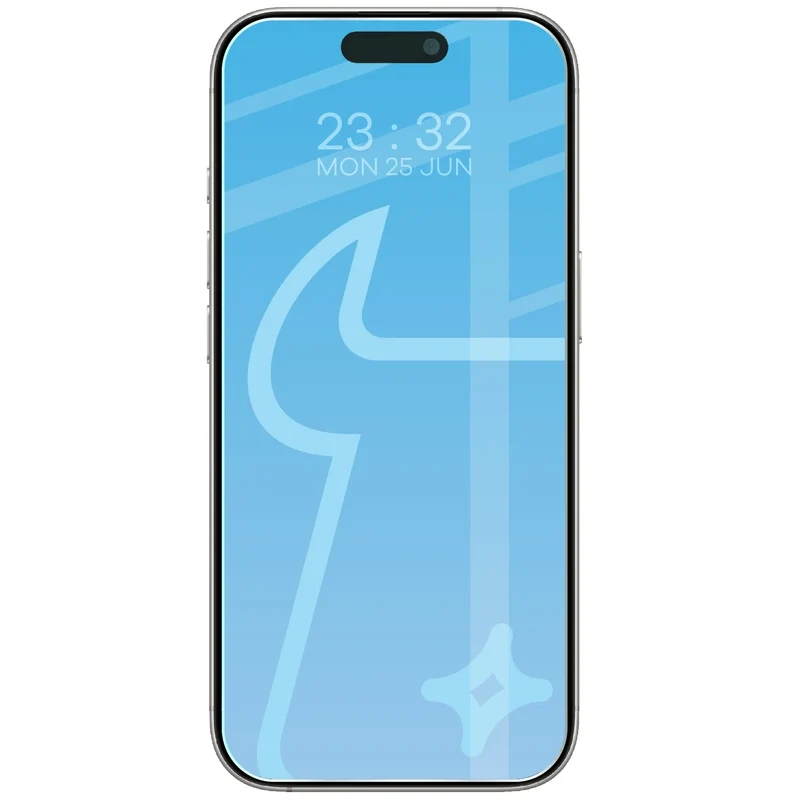 Gehärtetes Glas für iPhone 18 Pro / 17 / 17 Pro / 16 Pro, Bizon Glass Clear Duo, 2 Stück