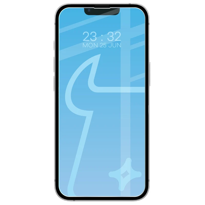 Gehärtetes Glas für iPhone 17e / 16e / 14 / 13 Pro / 13, Bizon Glass Clear Duo, 2 Stück