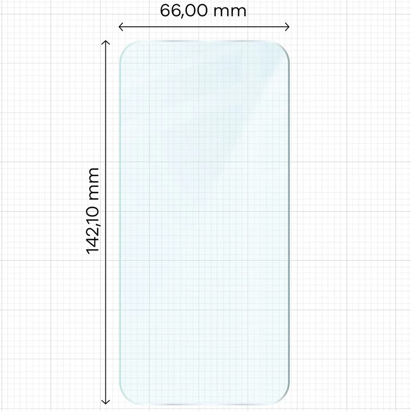 Gehärtetes Glas für iPhone 15 / 15 Pro / 16 , Bizon Glass Clear Duo, 2 Stück