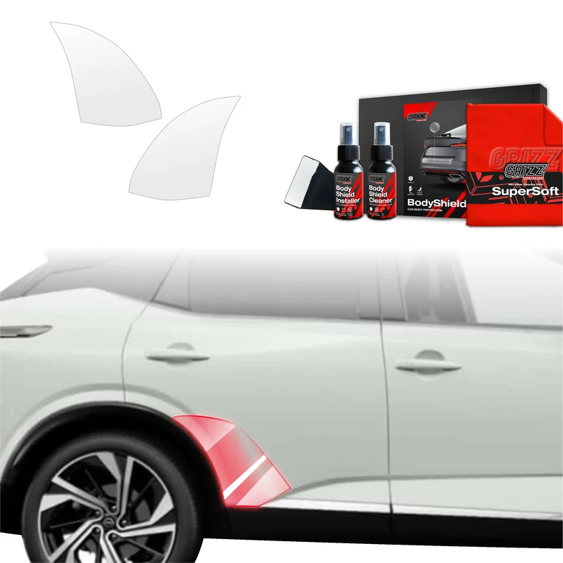 2in1 Schutzfolie Grizz Protector für hinteren Seitenschweller - Nissan Qashqai 3 (2021-2024)