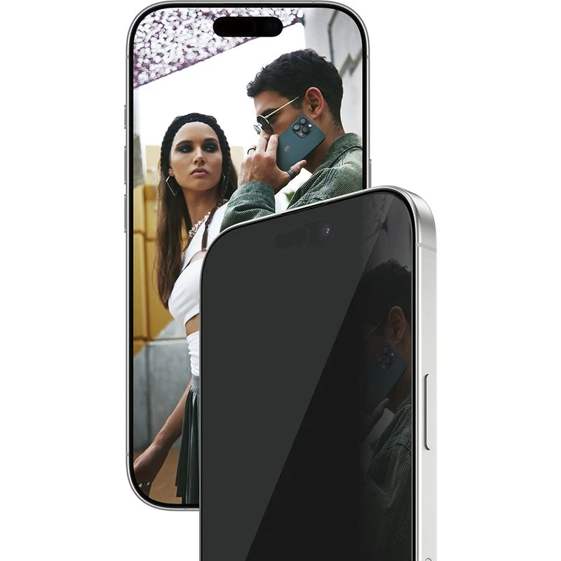 Sichtschutzglas mit Applikator für iPhone 17 / 16 Pro, SAFE by PanzerGlass Ultra-Wide Fit Privacy mit EasyAligner