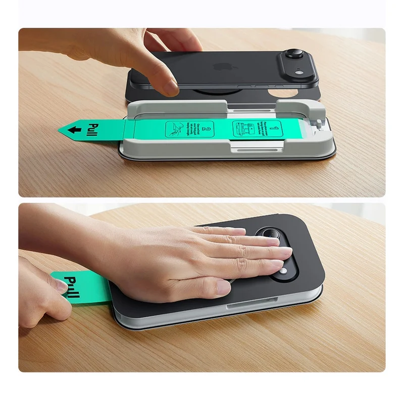 Gehärtetes Glas mit Positionierungsrahmen für iPhone Air, ESR UltraFit Tempered Glass, 2 Stück