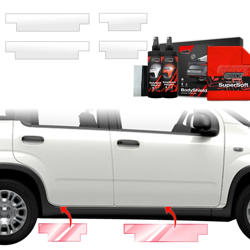 4in1 Schutzfolie Grizz Protector für Schweller - Fiat Panda (2020-2026)