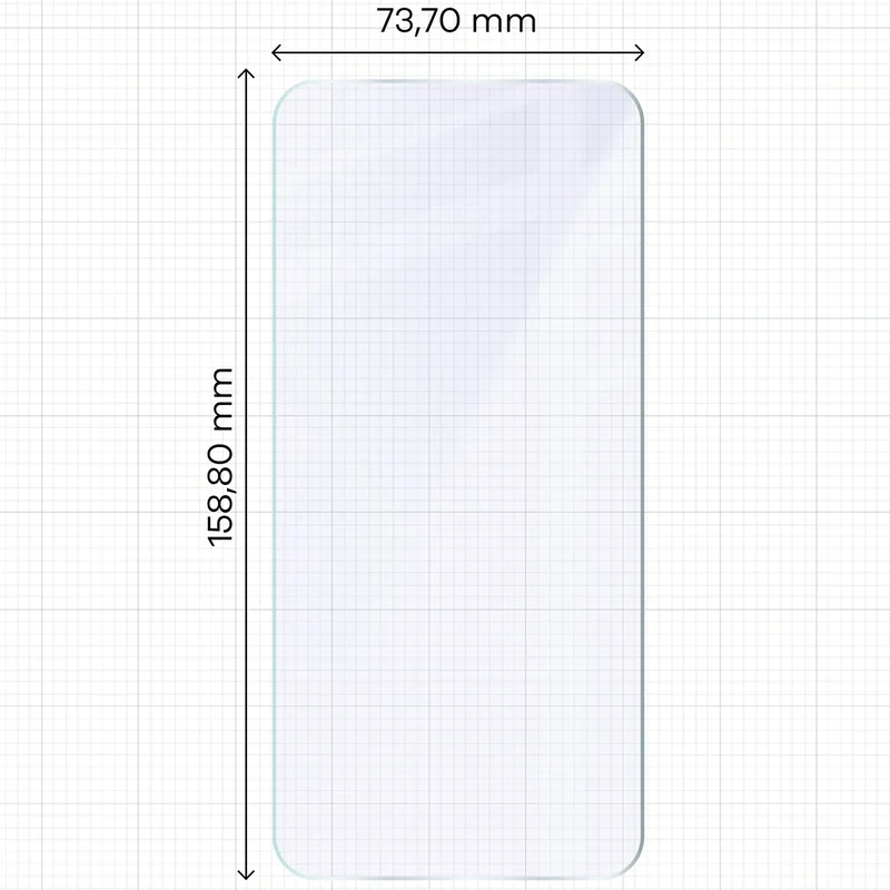 Flexibles Hybridglas für Xiaomi POCO F7, Bizon Hybrid Mule