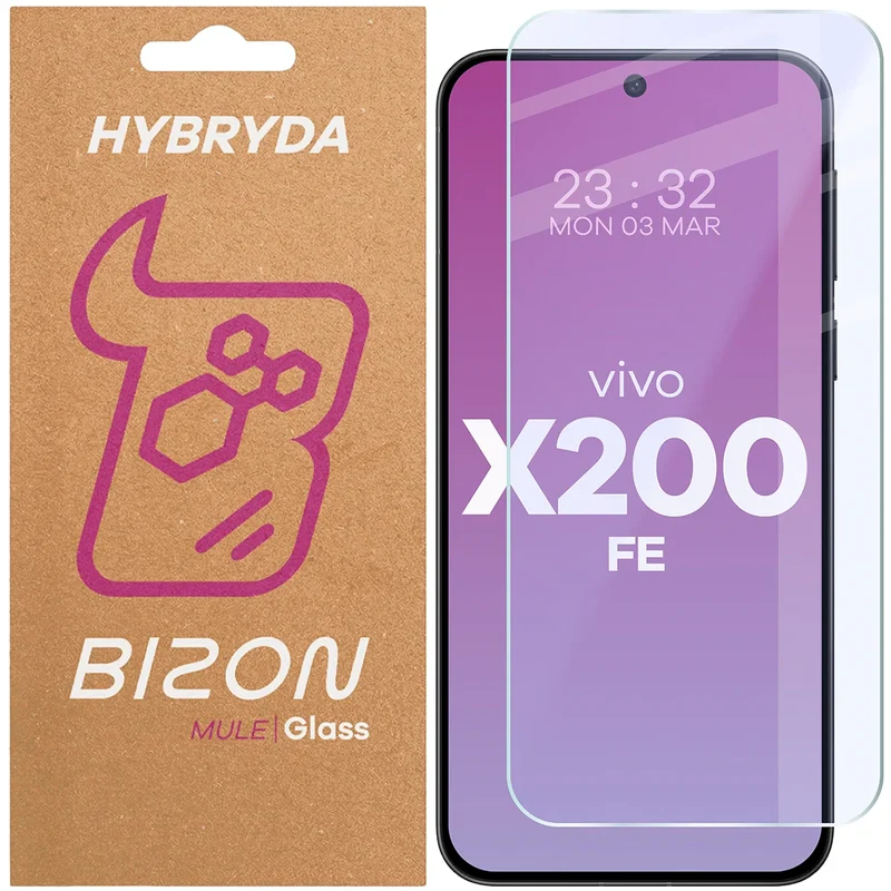 Flexibles Hybridglas für Vivo X200 FE, Bizon Hybrid Mule