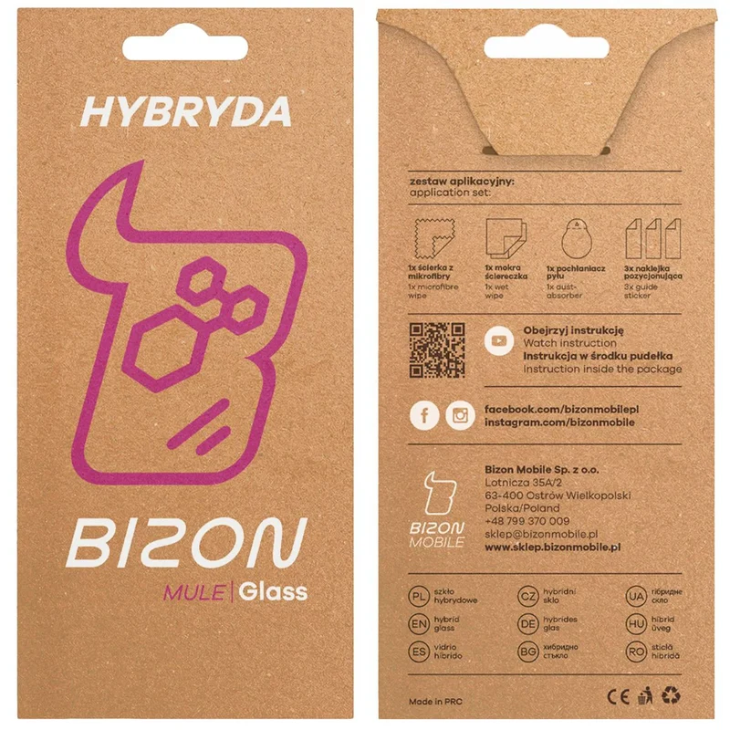 Flexibles Hybridglas für Realme C71 4G, Bizon Hybrid Mule