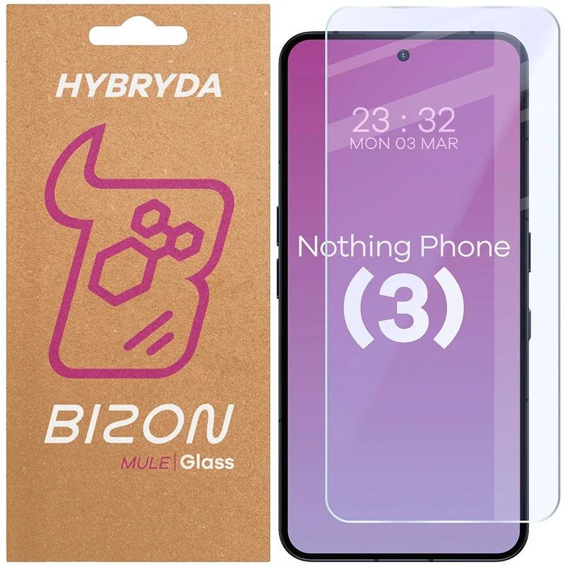 Flexibles Hybridglas für Nothing Phone (3), Bizon Hybrid Mule