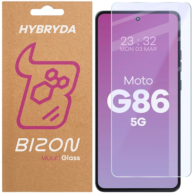 Flexibles Hybridglas für Motorola Moto G86 5G, Bizon Hybrid Mule