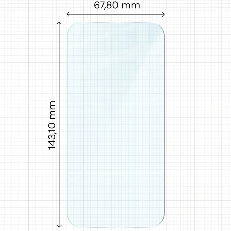 Gehärtetes Glas für iPhone 12 / 12 Pro, Bizon Glass Clear Duo, 2 Stück