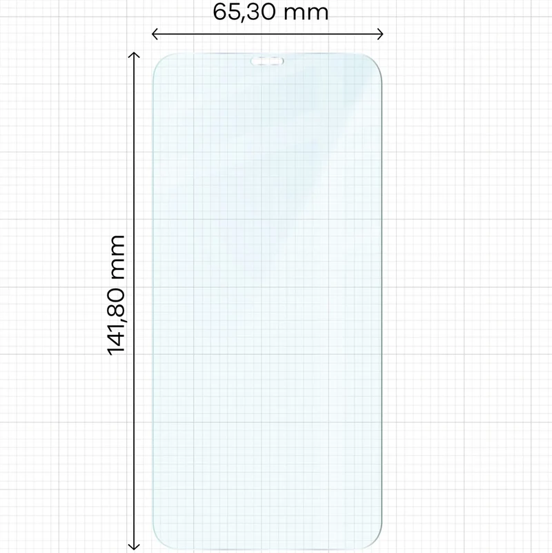 Gehärtetes Glas für iPhone 11 / Xr, Bizon Glass Clear Duo, 2 Stück