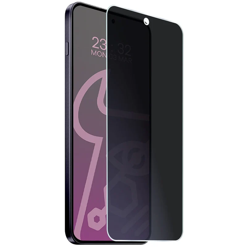 Hybridglas mit Privatschutzfilter für OnePlus Nord 5, Bizon Hybrid Shadow, Matt