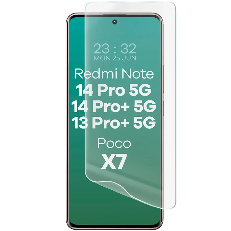 Hydrogel Folie für den Bildschirm für Xiaomi Redmi Note 13 Pro Plus 5G / Redmi Note 14 Pro 5G / Redmi Note 14 Pro Plus 5G / POCO X7, Bizon Film Hydrogel Front, 1 Stück