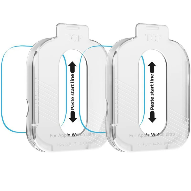 Gehärtetes Glas für Apple Watch Ultra 4/3/2/1 49 mm, Tech-Protect Easy Set Plus, mit Applikator, 2 Stück