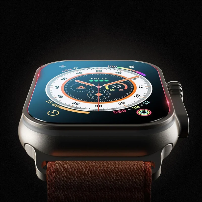 Gehärtetes Glas für Apple Watch Ultra 4/3/2/1 49 mm, Tech-Protect Easy Set Plus, mit Applikator, 2 Stück