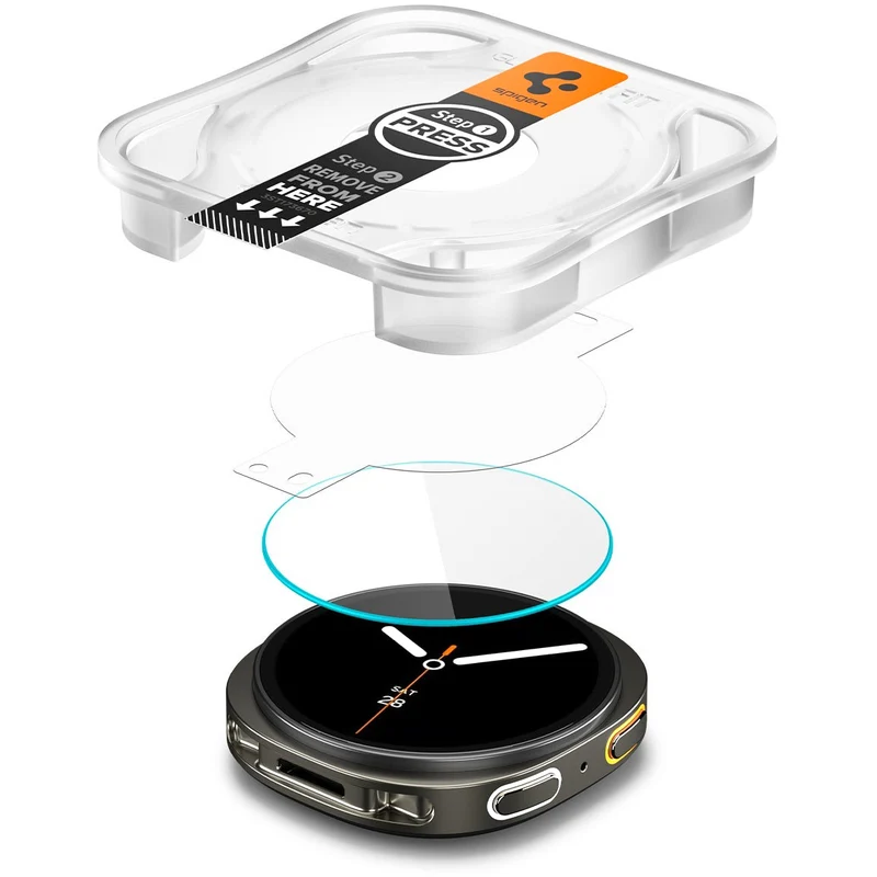 Glas für die Schutzhülle für Galaxy Watch 9 / 8 40mm, Spigen Glas.tR EZ Fit 2-Pack