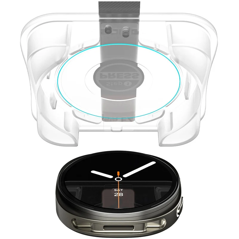 Glas für die Schutzhülle für Galaxy Watch 9 / 8 40mm, Spigen Glas.tR EZ Fit 2-Pack