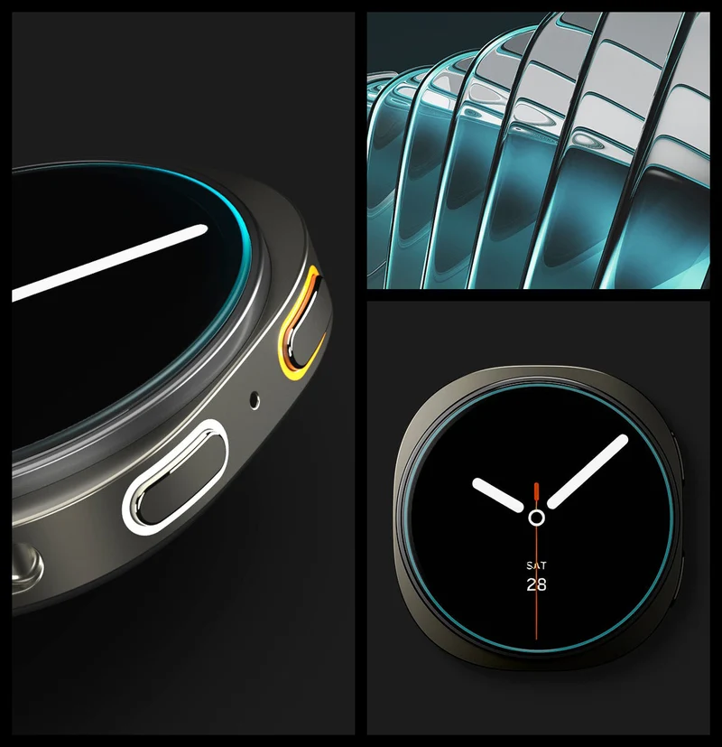 Glas für die Schutzhülle für Galaxy Watch 9 / 8 40mm, Spigen Glas.tR EZ Fit 2-Pack