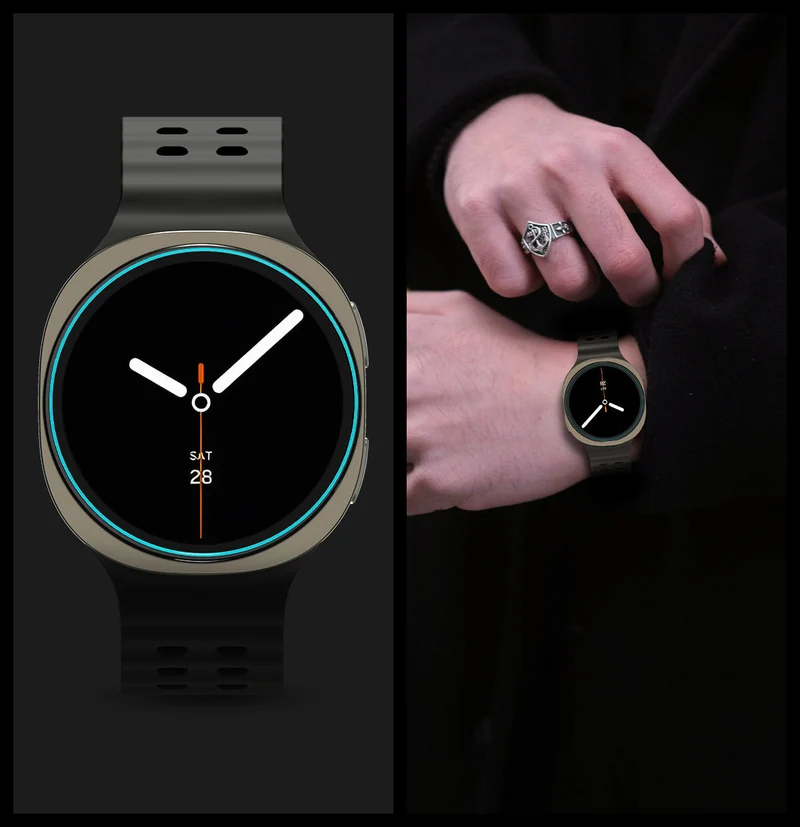 Glas für die Schutzhülle für Galaxy Watch 9 / 8 40mm, Spigen Glas.tR EZ Fit 2-Pack