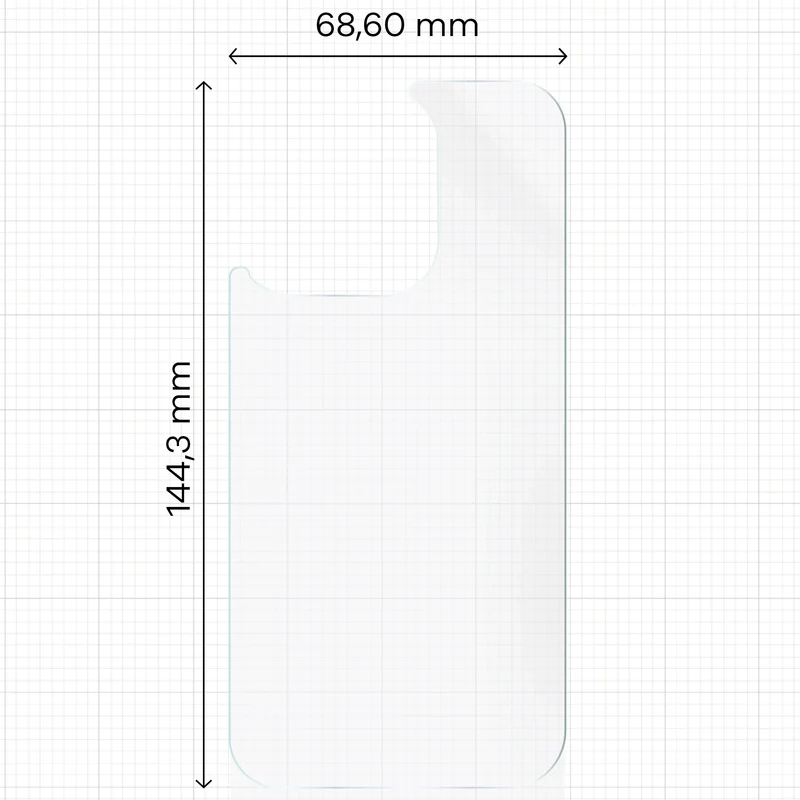 Hydrogel Folie für die Rückseite für iPhone 14 Pro, Bizon Film Hydrogel Back, 1 Stück