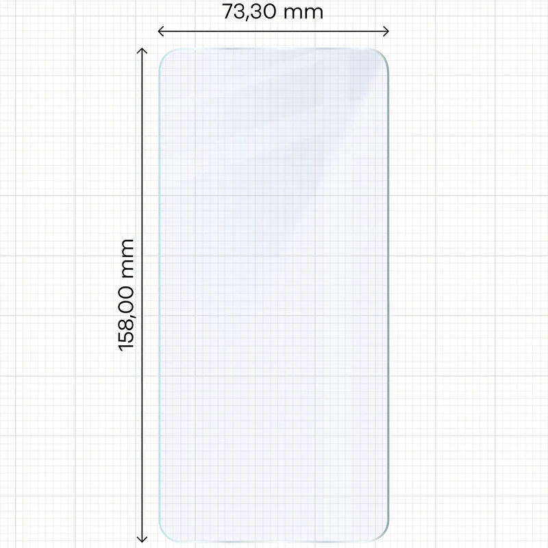 Flexibles Hybridglas für Galaxy S25 FE, Bizon Hybrid Mule
