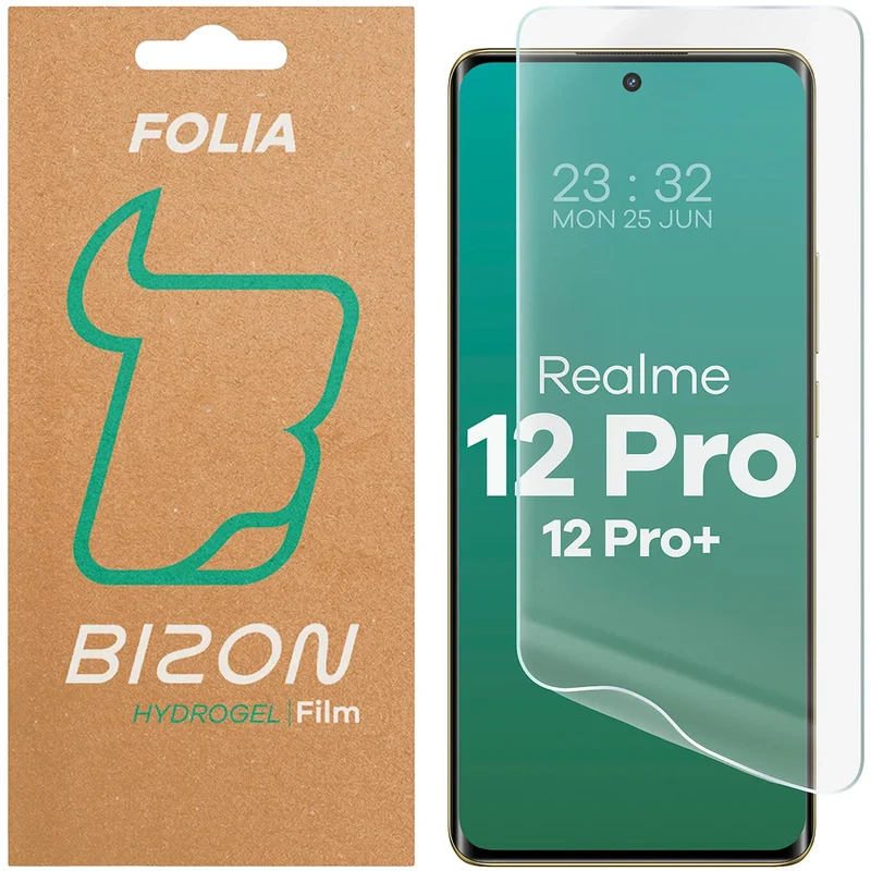 Hydrogel Folie für den Bildschirm für Realme 12 Pro / 12 Pro Plus, Bizon Glass Hydrogel Front, 1 Stück