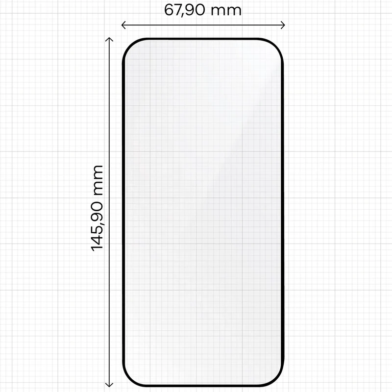 Gehärtetes Glas mit Rahmen zum einfachen Auftragen für iPhone 18 Pro / 17 Pro, Bizon Glass Aplikator, 2 Stück
