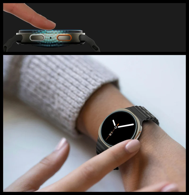 Glas für die Schutzhülle für Galaxy Watch 9 / 8 44mm, Spigen Glas.tR EZ Fit 2-Pack