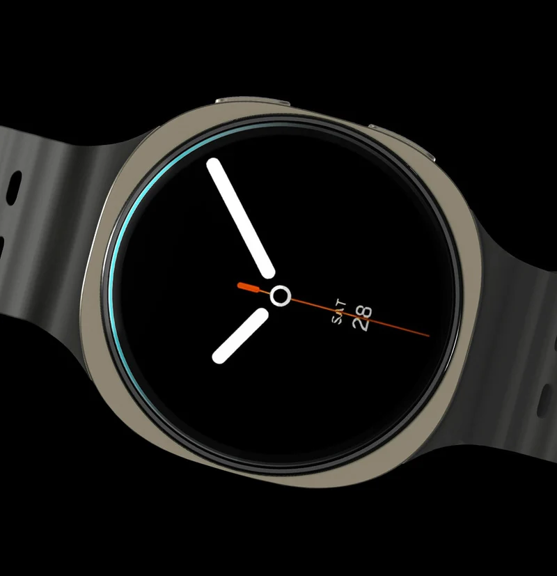 Glas für die Schutzhülle für Galaxy Watch 9 / 8 44mm, Spigen Glas.tR EZ Fit 2-Pack