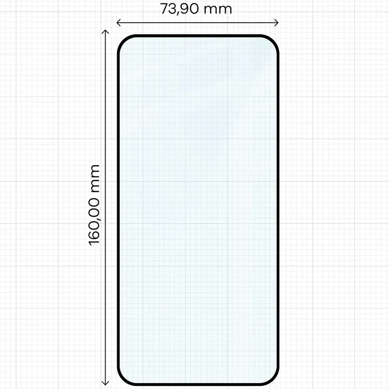 Gehärtetes Glas für OnePlus Nord 5, Bizon Glass Edge, Schwarzer Rahmen