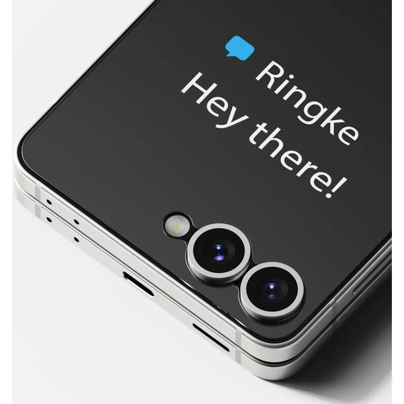 Gehärtetes Bildschirmglas mit Applikator für Galaxy Z Flip7, Ringke Cover Display Pro, Transparent, 2 Stück