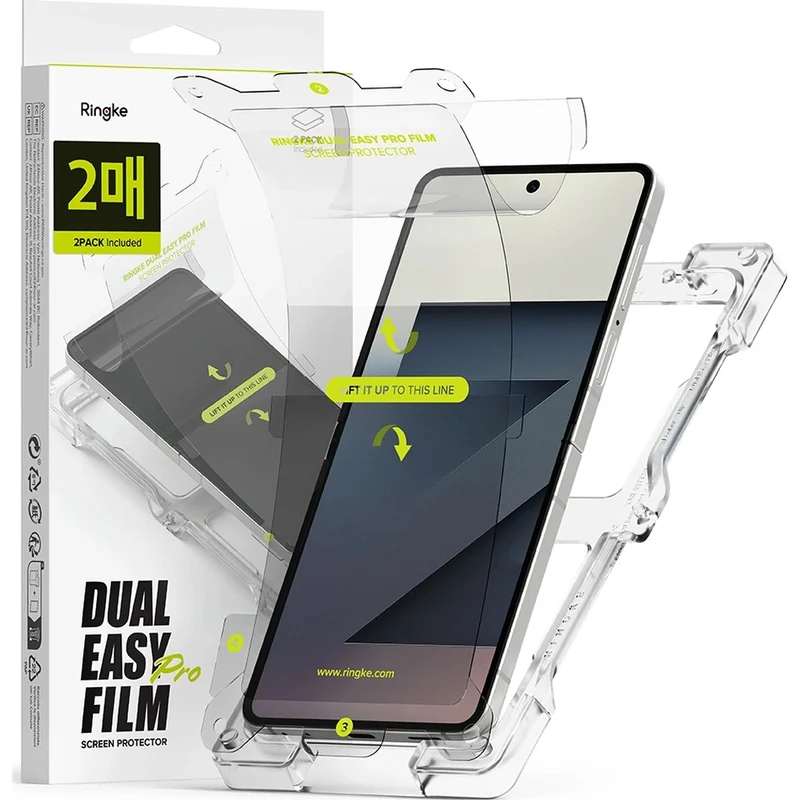 Schutzfolie für Galaxy Z Flip7, Ringke Dual Easy Film, 2 Stück