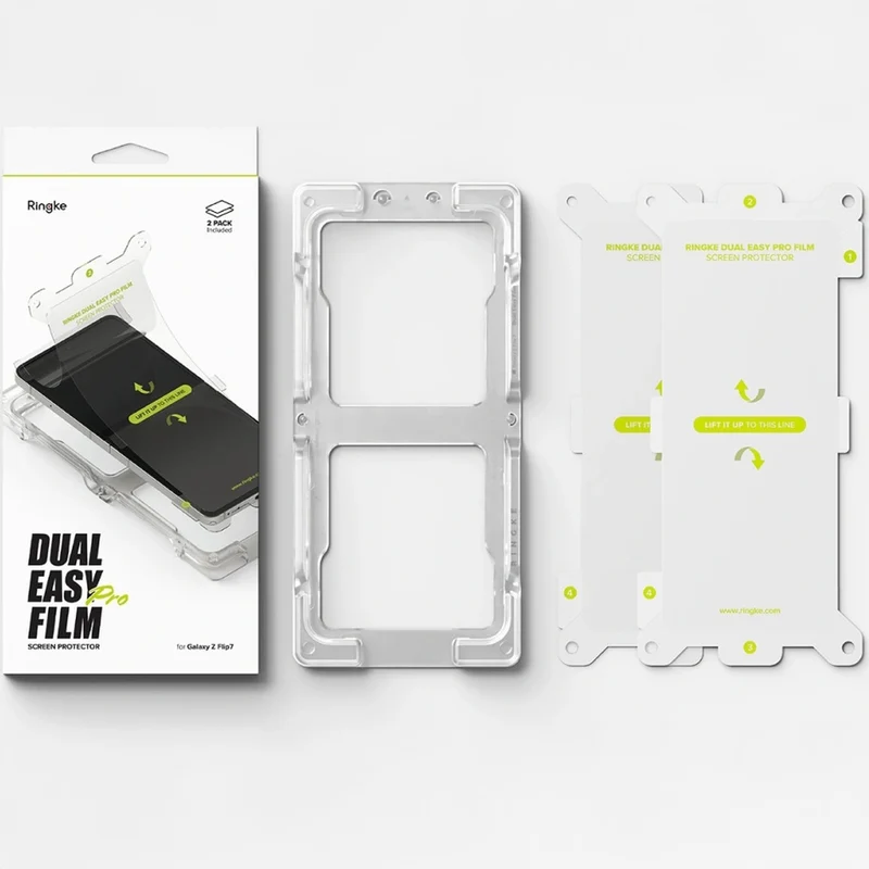 Schutzfolie für Galaxy Z Flip7, Ringke Dual Easy Film, 2 Stück