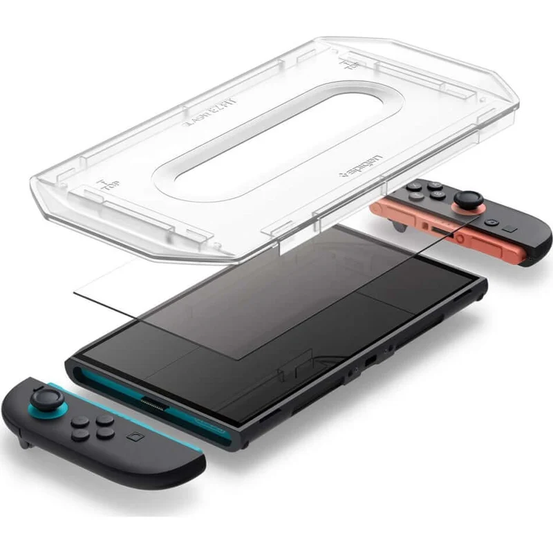 Glas + Applikator für Nintendo Switch 2, Spigen Glas.tR EZ Fit 2-Pack