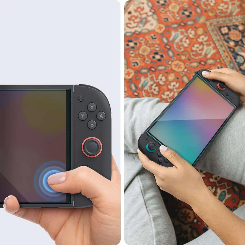 Glas + Applikator für Nintendo Switch 2, Spigen Glas.tR EZ Fit 2-Pack