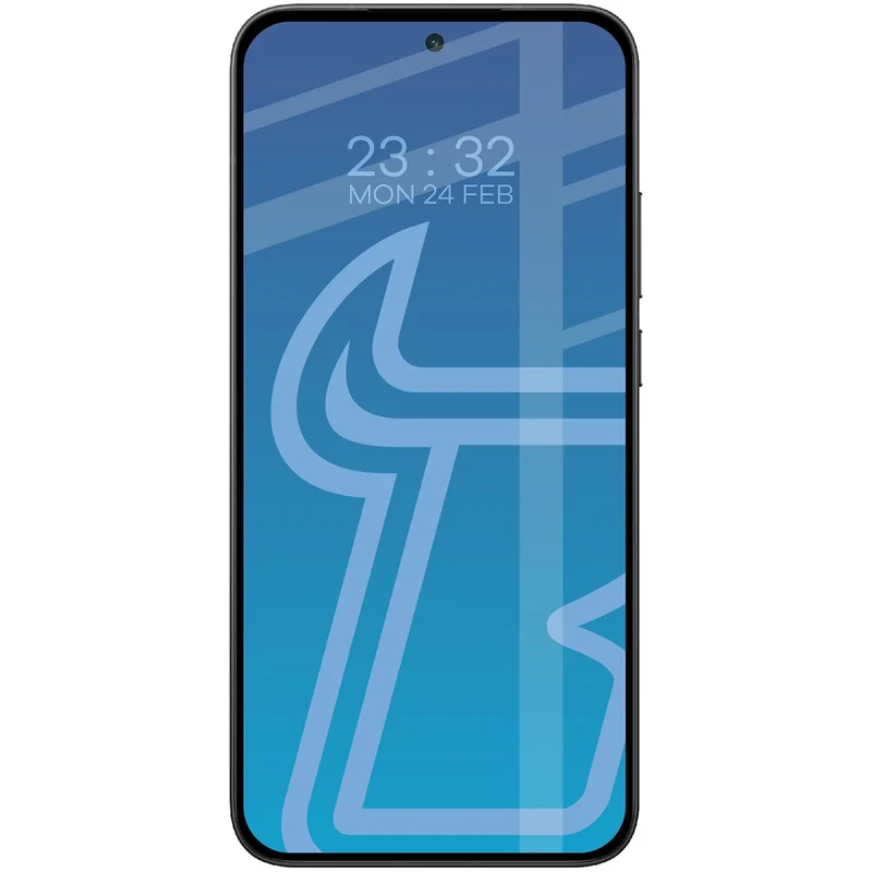 Gehärtetes Glas für Xiaomi POCO F7, Bizon Glass Edge, Schwarzer Rahmen