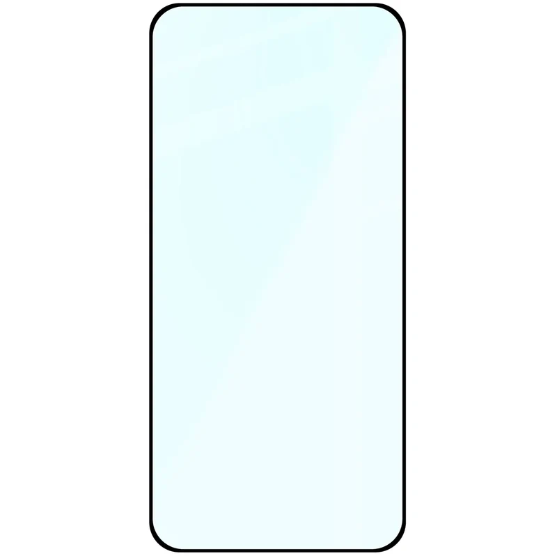 Gehärtetes Glas für Xiaomi POCO F7, Bizon Glass Edge, Schwarzer Rahmen