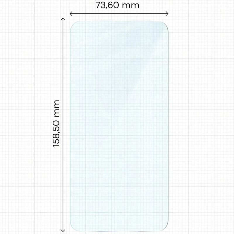 Gehärtetes Glas für Xiaomi POCO F7, Bizon Glass Clear