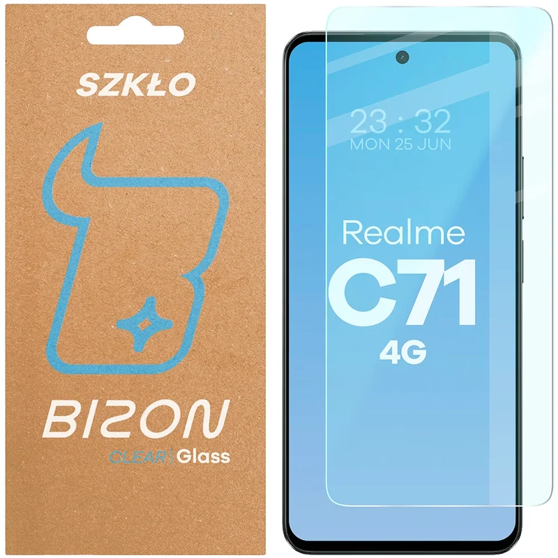 Gehärtetes Glas für Realme C71 4G, Bizon Glass Clear
